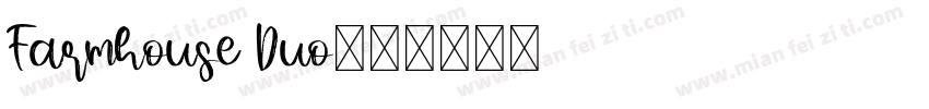 Farmhouse Duo字体转换